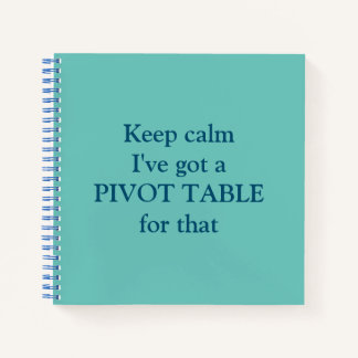 Pivot Table square notebook Notitieboek