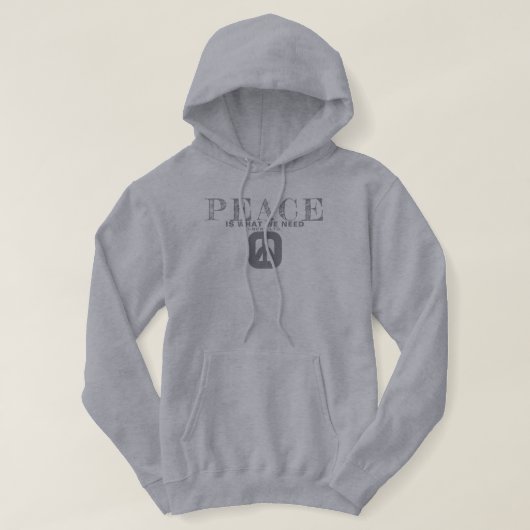 PIWNNEED PEACE (IWWN)2 HOODIE (Design voorkant)