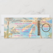 Pix-Dezines carte d'embarquement Plage hawaïenne v (Devant)