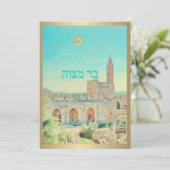 Pix Dezines Tower of David, Jeruzalem Kaart (Staand voorkant)