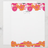 PixDezine Aloha + Monogram Gepersonaliseerd Briefhoofd (Voorkant / Achterkant)