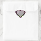 PixDezine bordeaux calla/DIY achtergrond kleur Hart Sticker (Tas)