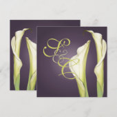 PixDezine Calla lilies+prune, Invitations de maria (Devant / Derrière)