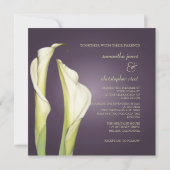 PixDezine Calla lilies+prune, Invitations de maria (Dos)