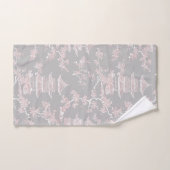 PixDezine Chinoiserie Grise Pagodes Fleurs de Ceri (Serviette à main)