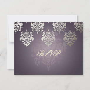 PixDezine Damask6 RSVP nécessite 5 invitations x 7