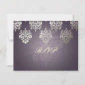 PixDezine Damask6 RSVP nécessite des invitations 5 (Devant)