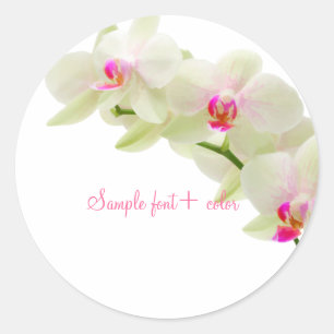 PixDezine maui roze orchidee Ronde Sticker