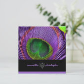 PixDezine Psychedelic Peacock vether Kaart (Staand voorkant)