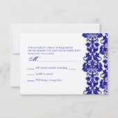 PixDezine rsvp tanza damask/bleu royal (Dos)