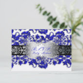 PixDezine rsvp tanza damask/bleu royal (Debout devant)