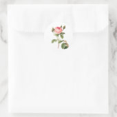 PixDezine  Victoriaans roos/redoute Ronde Sticker (Tas)