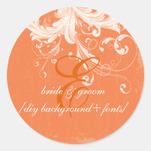 PixDezine wervelingen/doe-het-zelf kleur Ronde Sticker