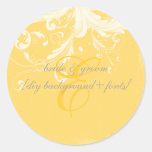 PixDezine wervelingen/doe-het-zelf kleur Ronde Sticker