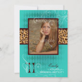 PixDezines 2011 Afstuderen, luipaard afdrukken Kaart (Voorkant)