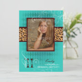 PixDezines 2011 Afstuderen, luipaard afdrukken Kaart (Staand voorkant)