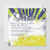 PixDezines 2011 Afstuderen/retrorrays, grunge Kaart (Achterkant)