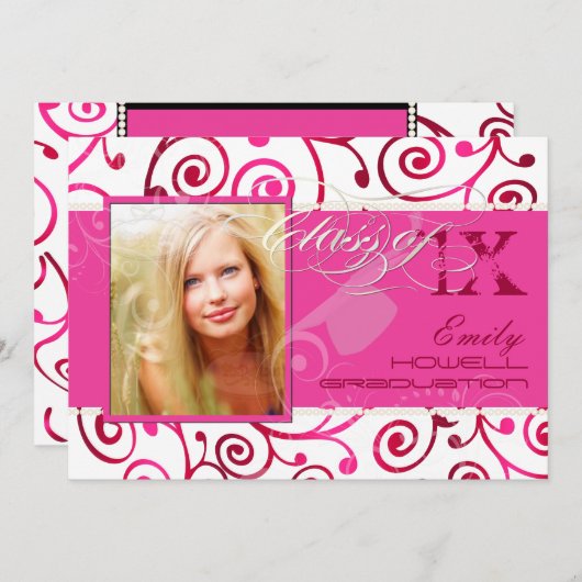 PixDezines 2012 Afstudeerders, cupcake-strijkstaar Kaart (Voorkant / Achterkant)