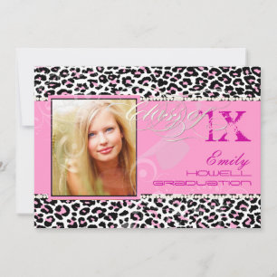 PixDezines 2025 Afgestudeerden, luipaardprint/diy Kaart