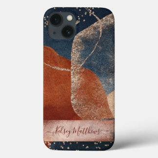 PixDezines Abstract Arrangement H2 Roos Gold iPhone 13 Hoesje