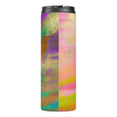 PixDezines Abstract/Faux Gold Thermosbeker (Achterkant)