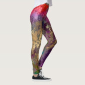 PixDezines Abstracte Melkweg / Kosmische Energie Leggings (Rechts)