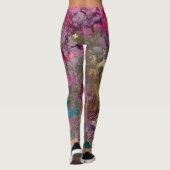 PixDezines Abstracte Melkweg / Kosmische Energie Leggings (Achterkant)