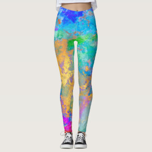 PixDezines Abstracte Melkweg / Kosmische Energie Leggings