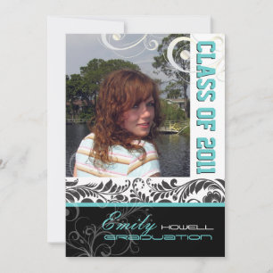 PixDezines Afstuderen, Bellissimo Damask Kaart