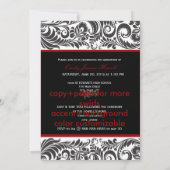 PixDezines Afstuderen, Bellissimo Damask Kaart (Achterkant)