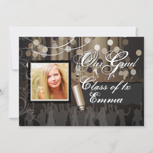 PixDezines Afstuderen/Dance Hall/cigar Kaart (Voorkant)