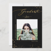 PixDezines Afstuderen Minimalist Luxe Script Aankondiging (Voorkant)