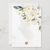 PixDezines Alabaster Rozen H2 Flowers Blessing Kaart (Achterkant)