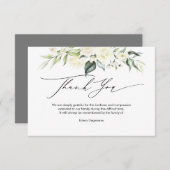 PixDezines Alabaster Rozen Rouw Dank u I Kaart (Voorkant / Achterkant)