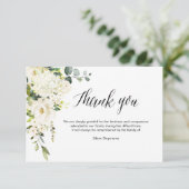 PixDezines Albasten Rozen Condoleance Dank Je Kaart (Staand voorkant)