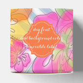 PixDezines alegre/DIY achtergrondkleur Bedankdoosjes (Bovenkant)