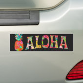 PixDezines Aloha Ananas Bumpersticker (Op auto)