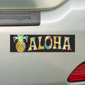 PixDezines Aloha Ananas Bumpersticker (Op auto)