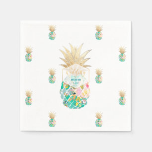 PixDezines Aloha Ananas/DIY achtergrond Servet