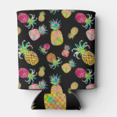 PixDezines Aloha Ananas Patroon Blikjeskoeler (Achterkant)