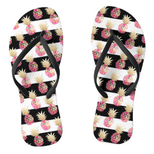 PixDezines Aloha Ananas+Stripes Teenslippers