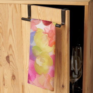 PixDezines Aloha 'Okika Waterverf Summer Floral Theedoek