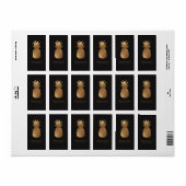 PixDezines Aloha Pineapple Faux Étiquettes Vins d' (Feuille entière)