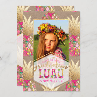 PixDezines Aloha Pineapples, Afstuderen Luau Kaart