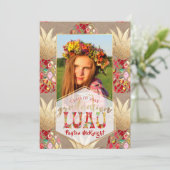 PixDezines Aloha Pineapples, Afstuderen Luau Kaart (Staand voorkant)