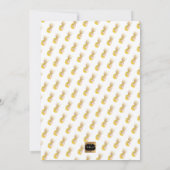 PixDezines Aloha Pineapples/Golden/Afstuderen Luau Kaart (Achterkant)