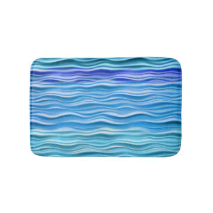 PixDezines Aqua Golven Badmat