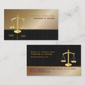 PixDezines ATTORNEYS/SASSY/COPPER+BLACK Visitekaartje (Voorkant / Achterkant)