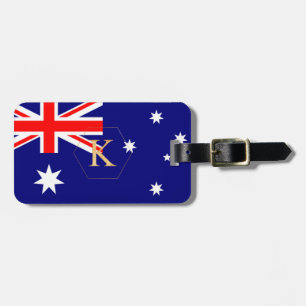 PIXDEZINES AUSTRALISCHE VLAG + DIY MONOGRAM BAGAGELABEL