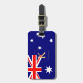 PIXDEZINES AUSTRALISCHE VLAG + DIY MONOGRAM BAGAGELABEL (Voorkant verticaal)